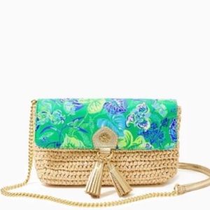Lilly Pulitzer Crossbody Straw Clutch